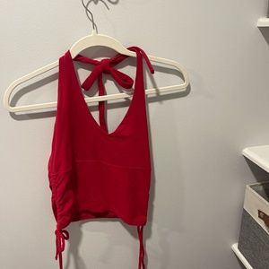 Hollister halter top medium red